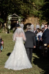 dadbride walk down aisle 201x300 - A Bride’s Guide to Wedding Ceremony Planning & Traditions