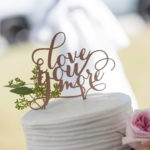 wedding cake topper Blush farm wedding