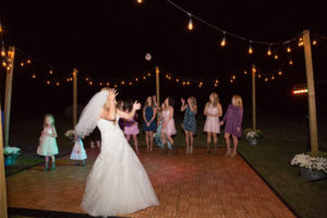 Bouquet toss wedding tradition