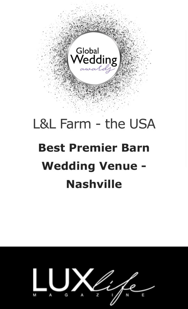 Nashville Premier Barn Wedding Venue Award